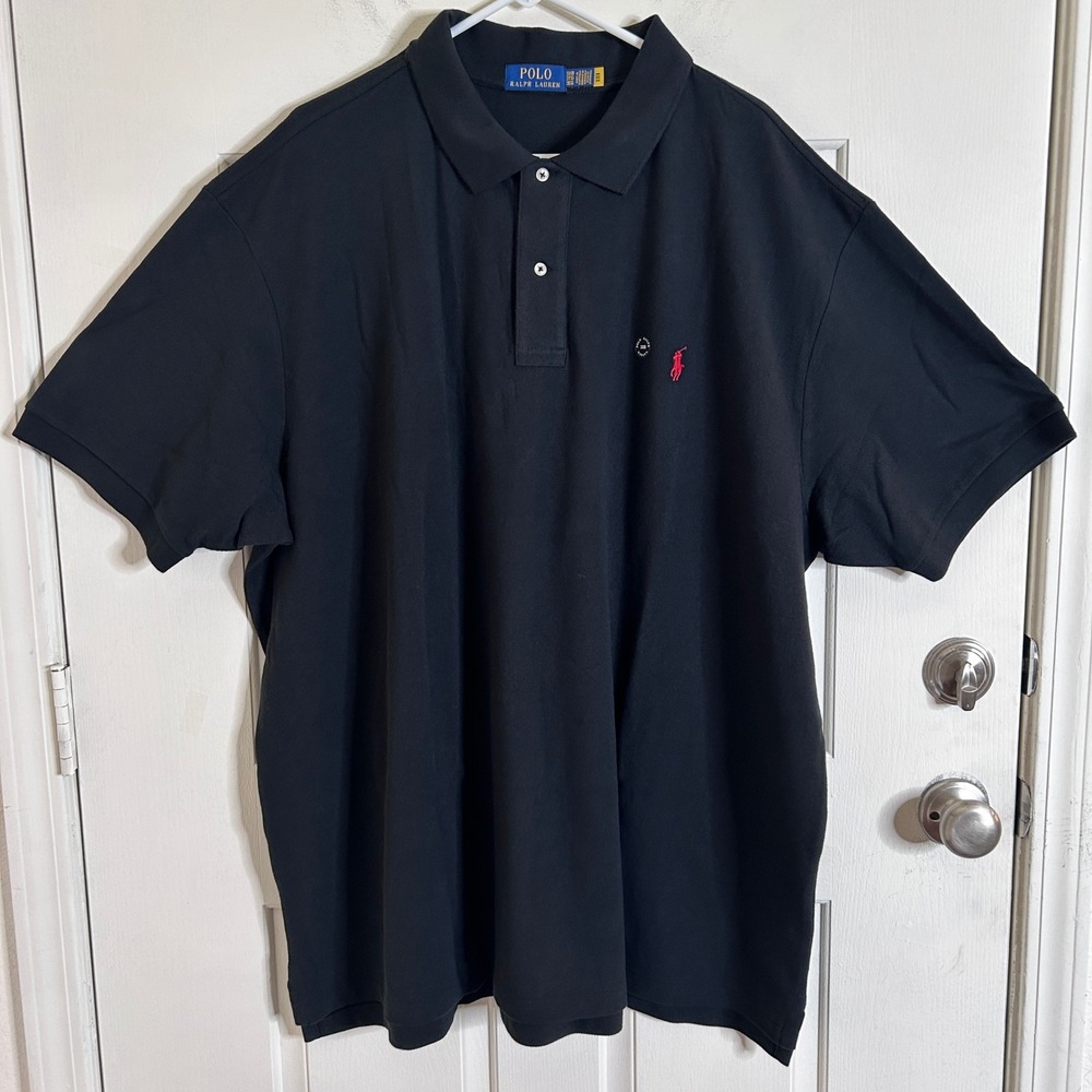 NWOT Polo Ralph Lauren Polo‎ Shirt Mens 3XB Black Short Sleeve Pony